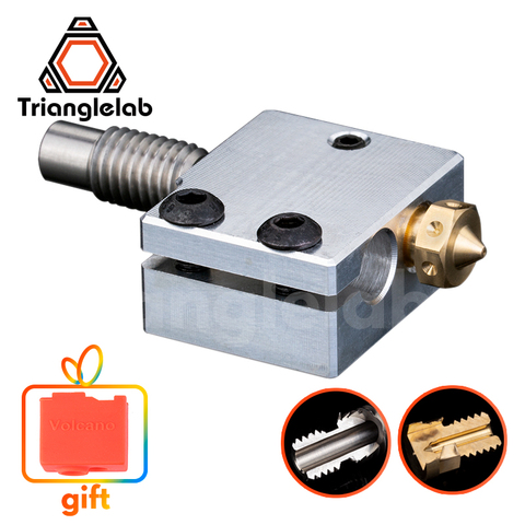 Trianglelab 3D Printer Volcano Heater Block + High quality Nozzle + heat breaker for 3D printer For E3D Hotend DIY 3D Printer ► Photo 1/3