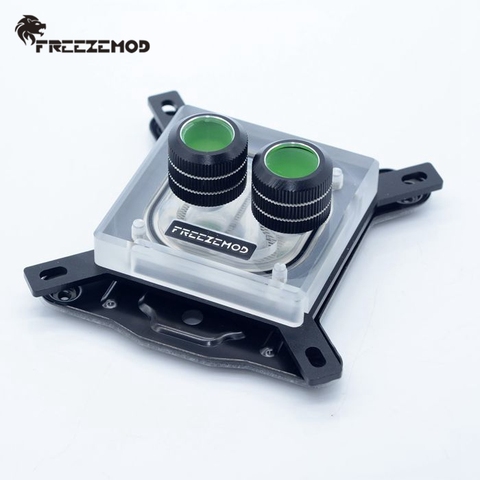 FREEZEMOD spray transparent CPU water cooler block INTEL full platform RGB remote control AURA.INTEL-PM3D ► Photo 1/6