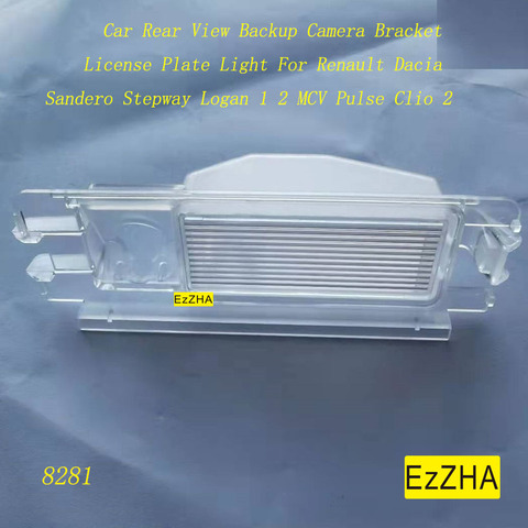 EzZHA Car Rear View Backup Camera Bracket License Plate Light For Renault Dacia Sandero Stepway Logan 1 2 MCV Pulse Clio 2 ► Photo 1/6