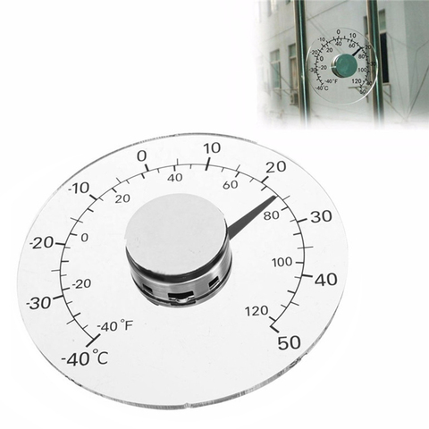 Temperature Mesurement Tester Meter Mini Pointer Temperature Meter Waterproof Clear Outdoor Window Thermometer ► Photo 1/6