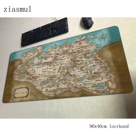 skyrim mouse pad 90x40cm mousepads cheapest best gaming mousepad gamer large personalized mouse pads keyboard pc pad ► Photo 1/4