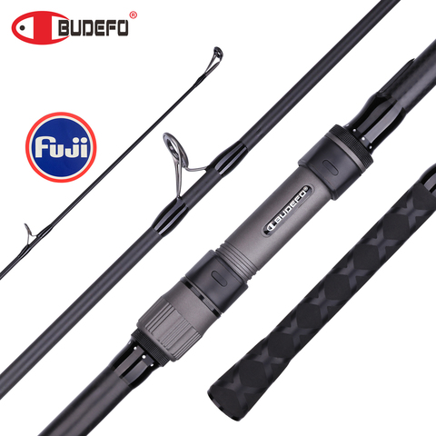 3.75lb CARP Fuji Travel Fishing Rod 3.0m 3.6m 3.9m Spinning Casting Carbon Power 40-180g BUDEFO CUSTOMMATT Hard Surf Pole ► Photo 1/6