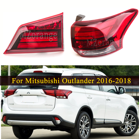 MIZIAUTO Inner/Outer Tail Light For Mitsubishi Outlander PHEV 2016-2022 Rear Tail Stop Brake Lamp Car Parts Bumper Warning Light ► Photo 1/6