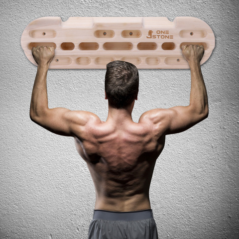 Fitness Push Up Bar Wooden Climbing Fingerboard Rock Climbing Finger Training Board Wood Grips Indoor Rock Climbing Hangboard ► Photo 1/6