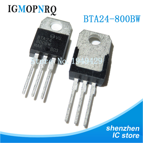 10PCS BTA24-800BW TO-200 BTA24-800 TO220 BTA24 800V 24A new original ► Photo 1/2