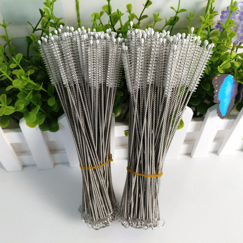 40Pcs/100Pcs Reusable Straw Cleaning Brush Stainless Steel Drinking Straw Bottle Cleaner Brush Set Soft Hair Spiral Clean Tool ► Photo 1/5