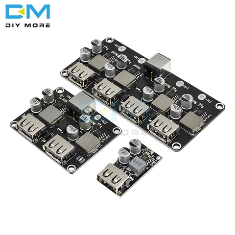 Dual 2 Double Four USB Fast Charger Buck Module Single Port 24W Support QC2.0 QC3.0 QC 2.0 3.0 Input 6V- 30V Car Vehicle Board ► Photo 1/6