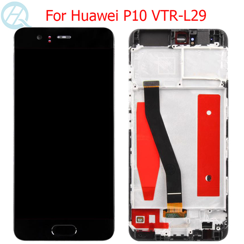 Original P10 LCD For Huawei P10 Display With Frame Touch Screen Digitizer Glass Assembly 5.1