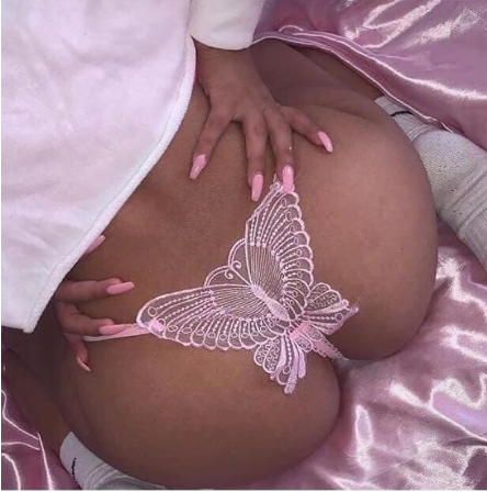 Lady Girls panties Butterfly Lace Micro Women butt pads Open Thongs Strings Transparent Underwear satin calvin underwear ► Photo 1/6