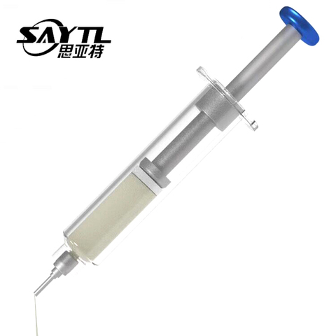 Aluminum Alloy Solder Flux Needle Booster Phone Repair Manual Syringe Type Solder Paste Propulsion Tool ► Photo 1/6