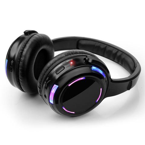 RF 500m LED wireless silent disco headphone 60 plus 2 transmitters package ► Photo 1/3