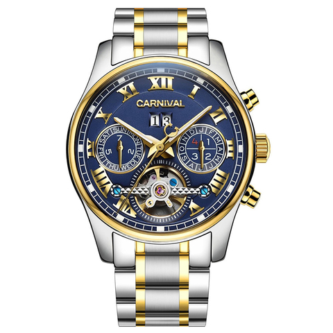 Carnival 2022 Top Brand Men Automatic Luxury Fashion Sports Watches Sapphire Male Clock Mechanical Watch relogio masculino 8728 ► Photo 1/6