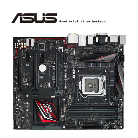 For Asus Z170 PRO GAMING Original Used Desktop Intel Z170 Z170M DDR4 Motherboard LGA 1151  i7/i5/i3 USB3.0 SATA3 ► Photo 1/1