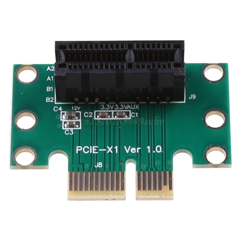 PCI-E PCI Express X1 Adapter Riser Card PCI E PCIE X1 to X1 Slot Converter Card 90 Degree for 1U Server Chassis ► Photo 1/6