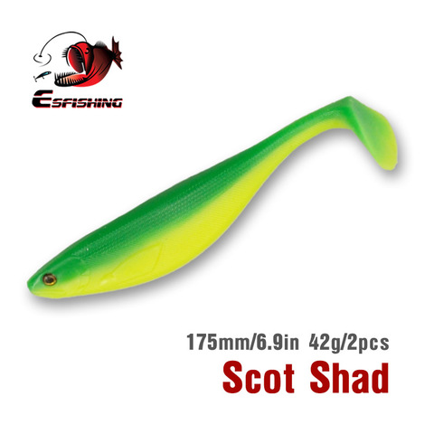 KESFISHING Fishing Lures 2022 Soft Lure Large Scot Shad 175mm 42g  Jigging Lure Big bait Fishing Tackle Pesca Trout Fishing ► Photo 1/6