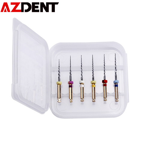 AZDENT 6pcs/pack SX-F3 Dental Instrument Files Root Canal Engine Use Endondontic Root Canal Machine Use ► Photo 1/6