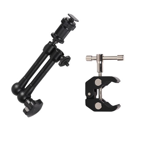 Photo Studio Accessories Super Clamp +7/11in Adjustable Articulated Magic Arm for Monitor LED Light LCD Video Flash Camera DSLR ► Photo 1/6