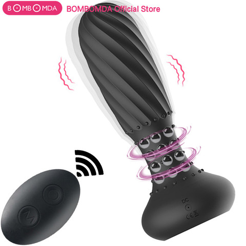 Rotating Anal Beads Vibrator Prostate Massager For Men Wireless Remote Control Anal Plug Butt Plug Prostata Stimulator Sex Toys ► Photo 1/6