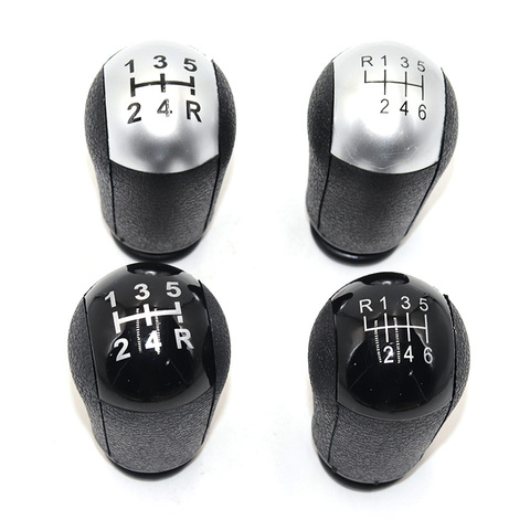 5/6 Speed MT Gear Stick Shift Knob Car For Ford Focus Mondeo MK3 S-MAX C-MAX Mustang Galaxy Fiesta MK6 Transit Black/Silver ► Photo 1/4