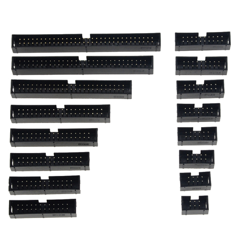 10PCS DC3 6P 8P 10P 14P 16P 20P 26P 30P 34P 40P 50P 2.54mm Socket Header Connector ISP Male Double-Spaced Straight IDC DC3-6P ► Photo 1/6