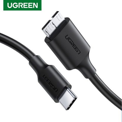 Ugreen USB Type C to Micro B 3.0 Cable Connector For HDD SSD External Hard Drive Disk Smartphone MacBook PC Micro B Cable Data ► Photo 1/6