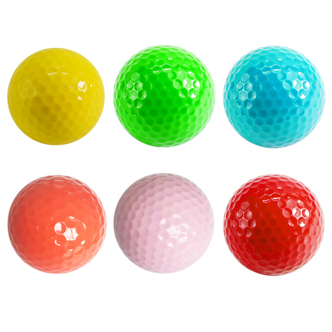 practice golf balls 6 color new ball for golfer gift golf accessories ads standad ball wholesale for Indoor Outdoor Novelty 1pc ► Photo 1/6