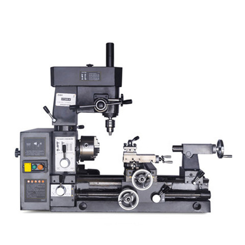 Free Shipping Multi-function Lathe Car Drilling and Milling Three-in-one Machine Tools Turning and Milling Composite Lathe 220V ► Photo 1/6