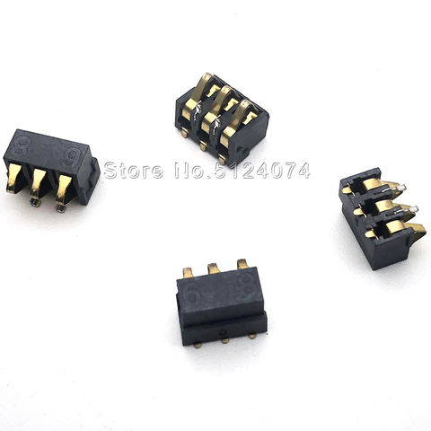 20pcs/lot 77 battery seat 3P shrapnel type battery connector mobile phone contact piece 7.7 height ► Photo 1/1