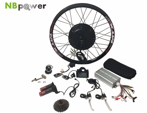 90km/h Max Speed LCD Display  3000w Electric Bike Conversion kit 72V 3000w E Bike Conversion  Kit ► Photo 1/5