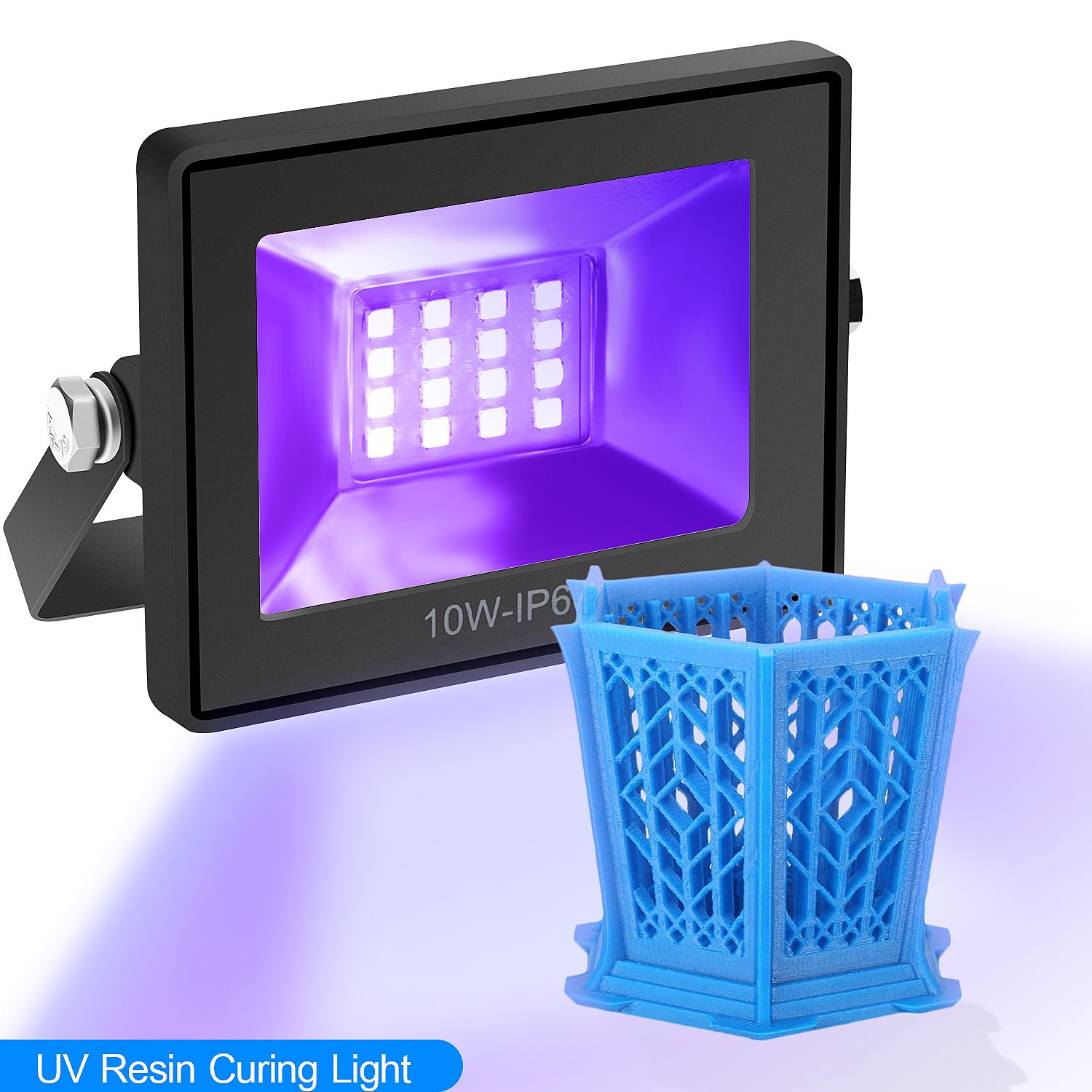 High Quality 110-260V 405nm UV LED Resin Curing Light Lamp for