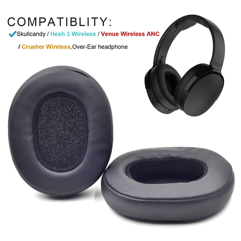 Replacement Earpads Ear Pads Cushion Covers Repair Parts for Skullcandy Crusher Hesh 3 3.0 Hesh3 Venue Wireless ANC Headphones ► Photo 1/6