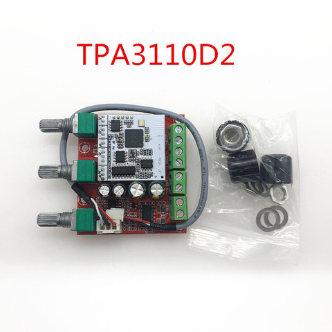 TPA3110D2 Subwoofer Bluetooth Amplifier Board 2.1 Channel TPA3110 Active Digital Audio Amplifiers 15W*2+30W ► Photo 1/1