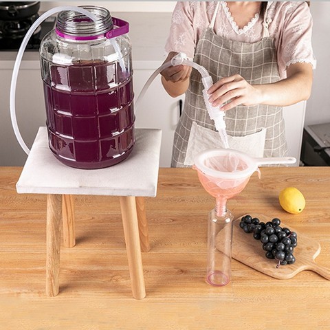 Home brewing siphon hose wine beer making tool brewing food grade materials selling Hand Hop Knead Siphon Filter ► Photo 1/6