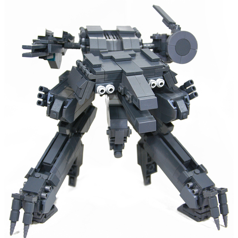 DIY MECH MOC dark gray multi-legged mecha building blocks Metal Gear Rex model toys for children gifts ► Photo 1/6