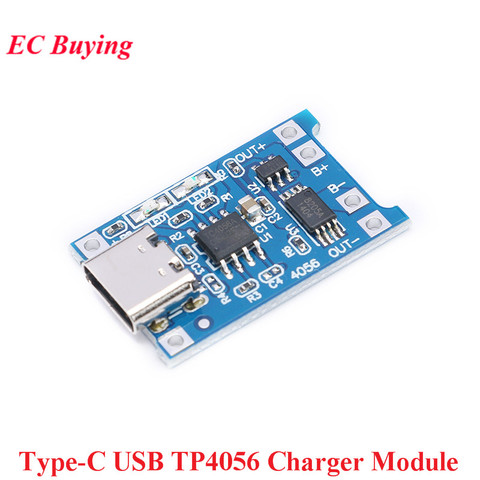 5pcs Type-C USB 5V 1A 18650 TP4056 Lithium Battery Charger Module Charging Board Type C With Protection Dual Functions Li-ion ► Photo 1/6