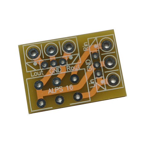 2 piece  ALPS 16 Volume potentiometer mounting board PCB ► Photo 1/3