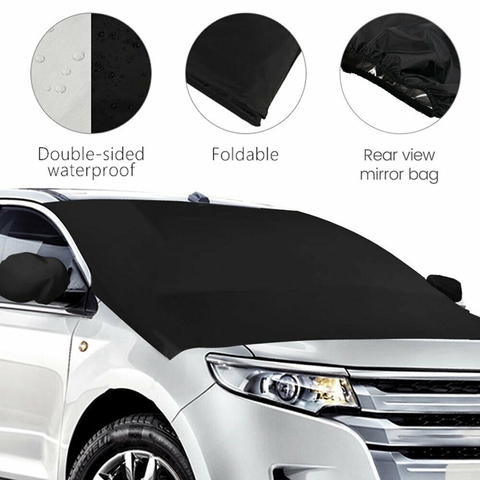 210*125Cm Car Magnetic Windshield Sunshade Cover Dual Sided Use Anti Frost Ice Snow Dust Waterproof Windscreen protection ► Photo 1/6