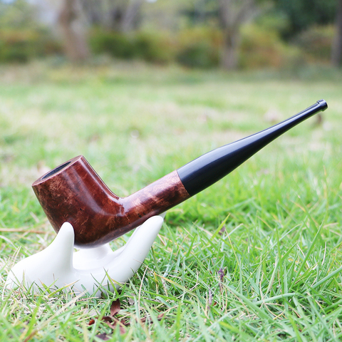 ▂ξ Smoker Straight Type Briarwood Tobacco Pipe Handmade With Free Smoking Accessories Set FreeShipping ► Photo 1/6