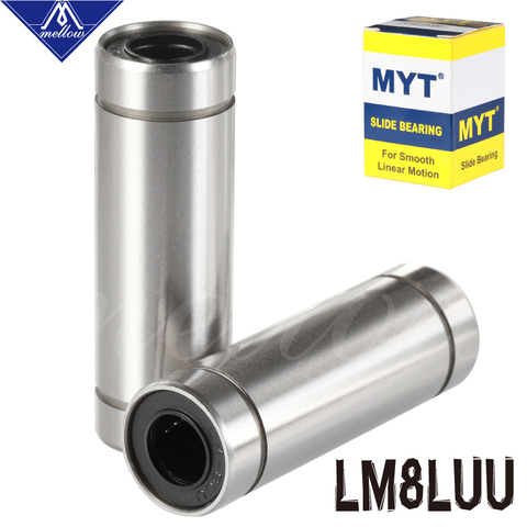 High precision MYT BEARING LM8LUU LML8UU 8x15x45mm 8mm Long linear Ball Bearing Bush Bushing Ultimaker 2 3D printer Cnc Parts ► Photo 1/6