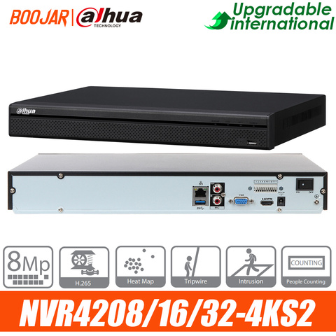 Dahua NVR 8CH 16CH 32 Channel 1U 4K&H.265 Lite Network Video Recorder NVR4208-4KS2 NVR4216-4KS2 NVR4232-4KS2 ► Photo 1/3