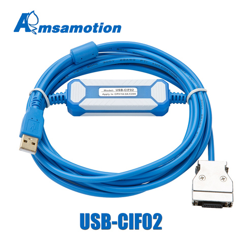 USB-CIF02 Download Cable Suitable For Omron CPM1A/2A Series PLC Programming Cable Upgraded CQM1-CIF02 USB Port ► Photo 1/5