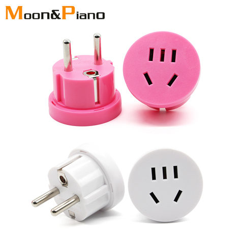 AU US To EU Plug Travel Adapter American Australian To Euro Socket white AC Converter Wall Charger plug Adaptor for Europe ► Photo 1/6