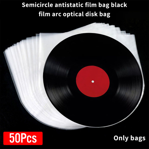 50pcs/set Vinyl  Cover Protective Bag PE 12 Inch Audio Turntable Accessories Inner Sleeves Container Dustproof Anti Static ► Photo 1/5