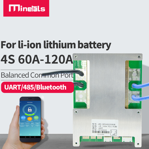 4S BMS lithium battery smart bluetooth 60a 80a 100a 120a balance Charging and Discharging Over current protection  ternary bms ► Photo 1/6