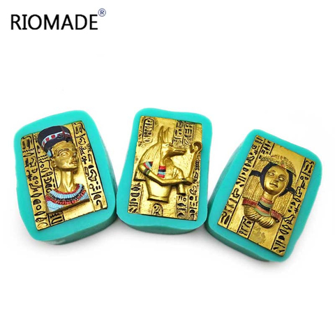 Egyptian Pharaoh Cleopatra Anubis Silicone Fondant Molds Chocolate Cake Decorating Tools Resin Baking Mould ► Photo 1/5