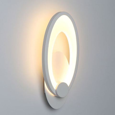 Modern LED Light Wall Lamp Acrylic Sconce Oval Shape Bedroom Living Room Hallway Wall Lamp Art Decoration AC 90-260V ► Photo 1/6