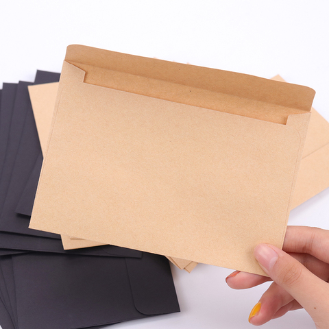 10pcs/Pack Vintage Large Envelope Postcard Letter Stationery Paper Airmail Retro School Office Gifts Kraft Envelopes ► Photo 1/6