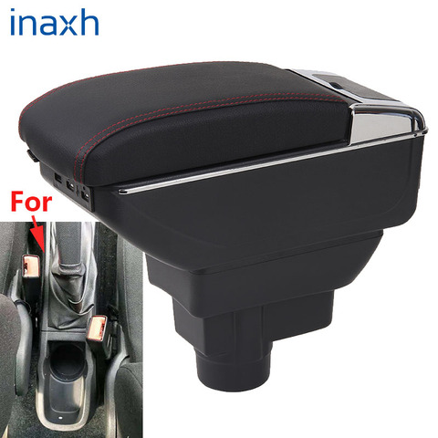 For Opel Corsa Armrest For Opel Corsa D Car armrest box  interior storage box Retrofit parts With USB LED lights ► Photo 1/6