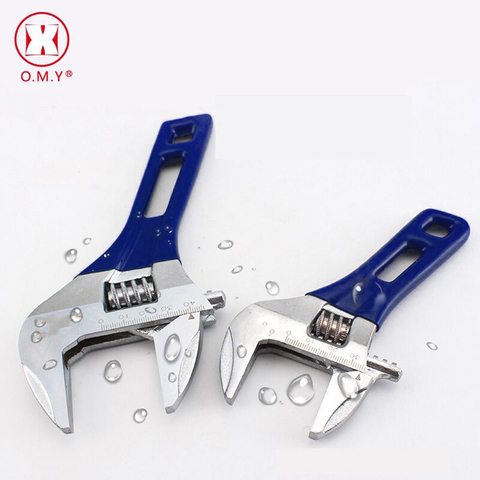 1pcs Short Handle Adjustable Spanner Universal Key Nut Wrench Opening Wrench Home Hand Tools Multi Tool 6inch 8inch Top Quality ► Photo 1/6