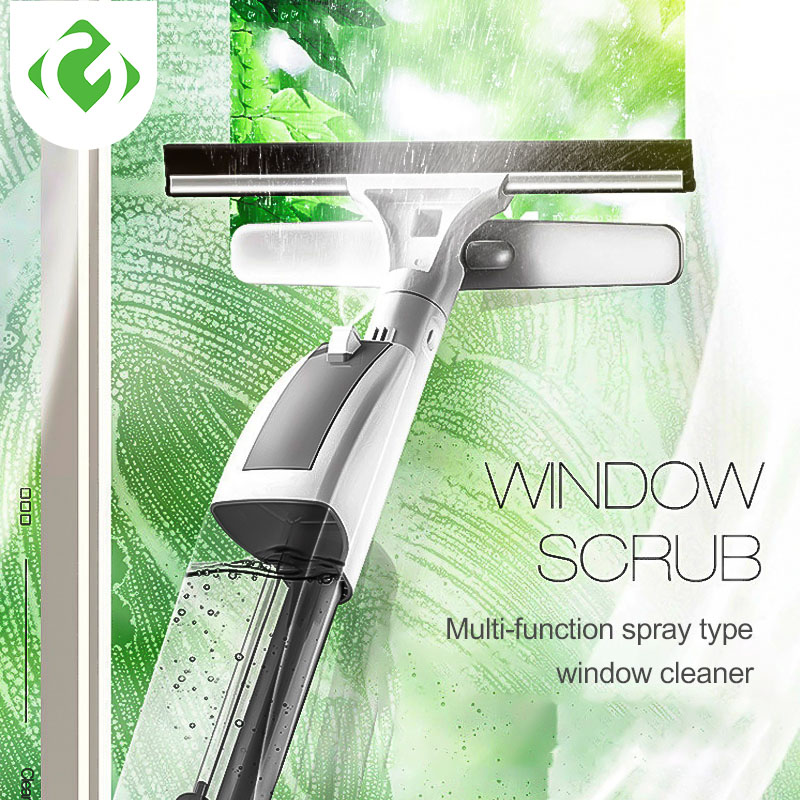 Window Squeegee Multifunctional Shower Squeegee Window Glass Wiper With  Telescopic Long Handle Glass Scrubbing Brush For Mirror - AliExpress
